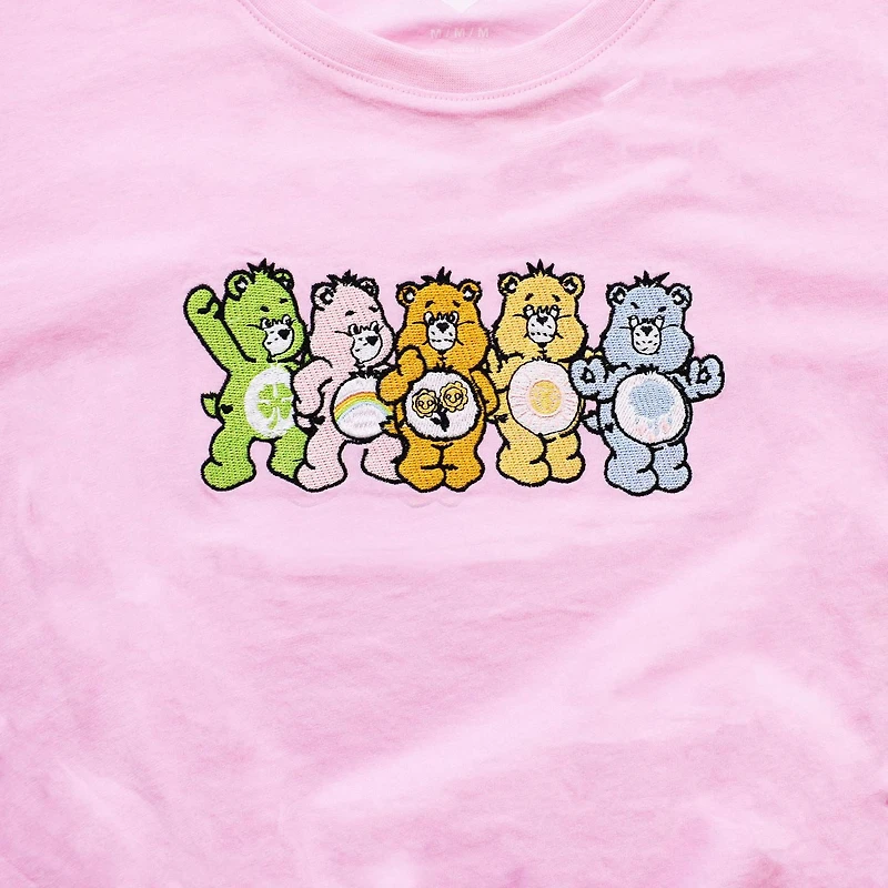 Haut à manches courtes à nouer sur le devant Care Bears pour femmes