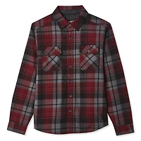 Veston style chemise en flanelle doublée de sherpa George pour hommes