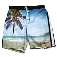 Short de bain à imprimé Polaroid pour hommes