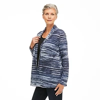 Cardigan en hacci rayé Penmans pour femmes