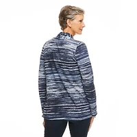 Cardigan en hacci rayé Penmans pour femmes