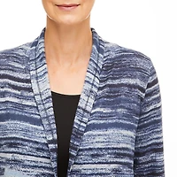 Cardigan en hacci rayé Penmans pour femmes