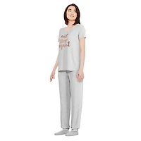 George Women's Hacci Jersey Pajamas 2-Piece Set