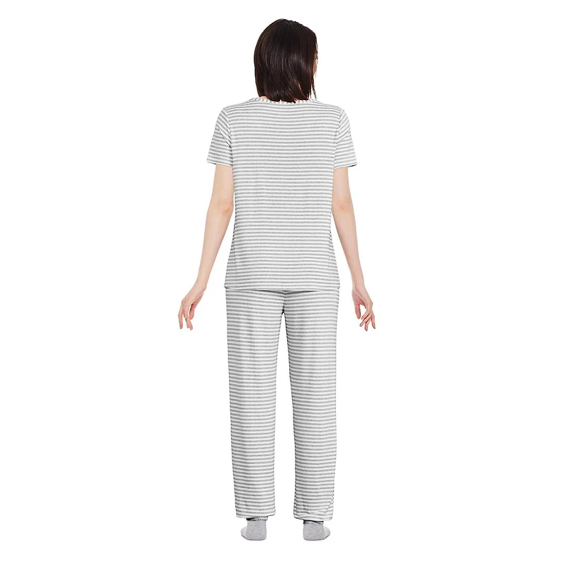 George Women's Hacci Jersey Pajamas 2-Piece Set