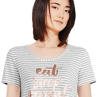 George Women's Hacci Jersey Pajamas 2-Piece Set
