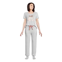 George Women's Hacci Jersey Pajamas 2-Piece Set