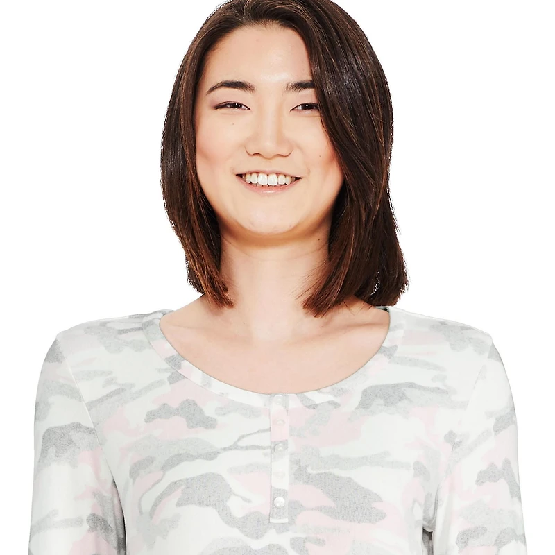 Chemise de nuit henley en hacci George pour femmes