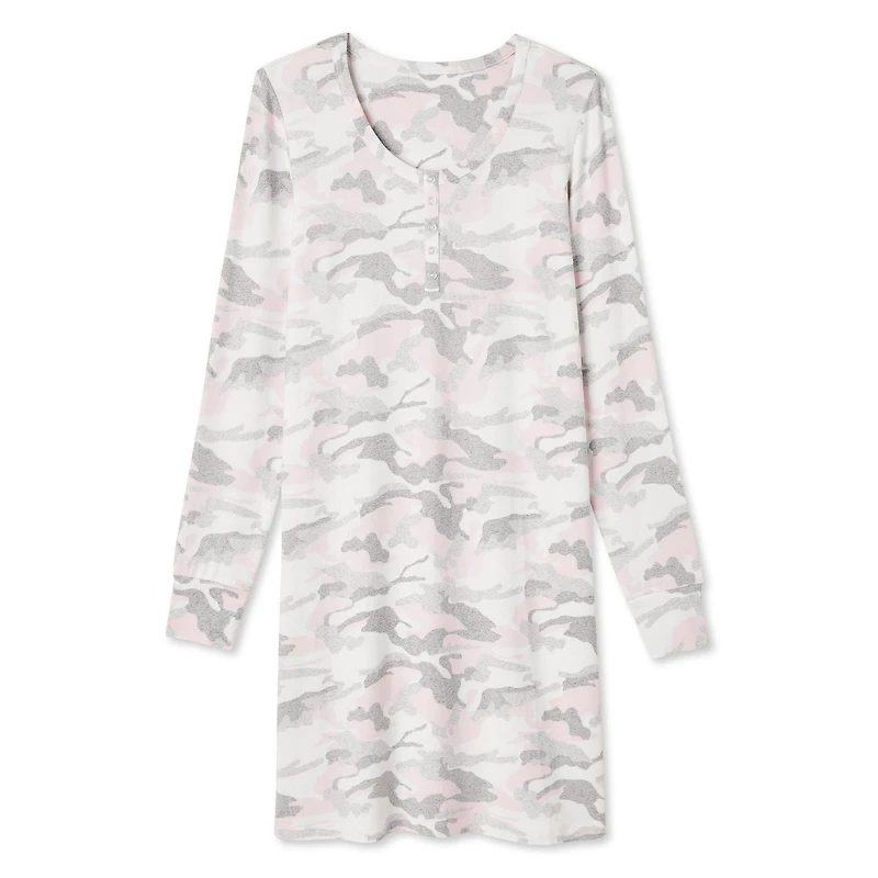 Chemise de nuit henley en hacci George pour femmes