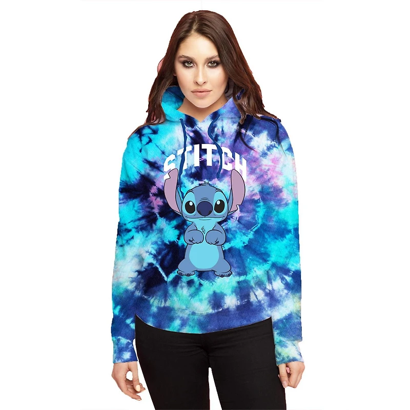 Sweat à capuche à manches longues Disney Lilo & Stitch Happy Stand pour femme