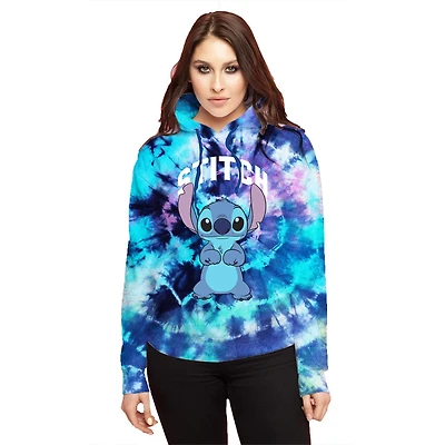 Sweat à capuche à manches longues Disney Lilo & Stitch Happy Stand pour femme