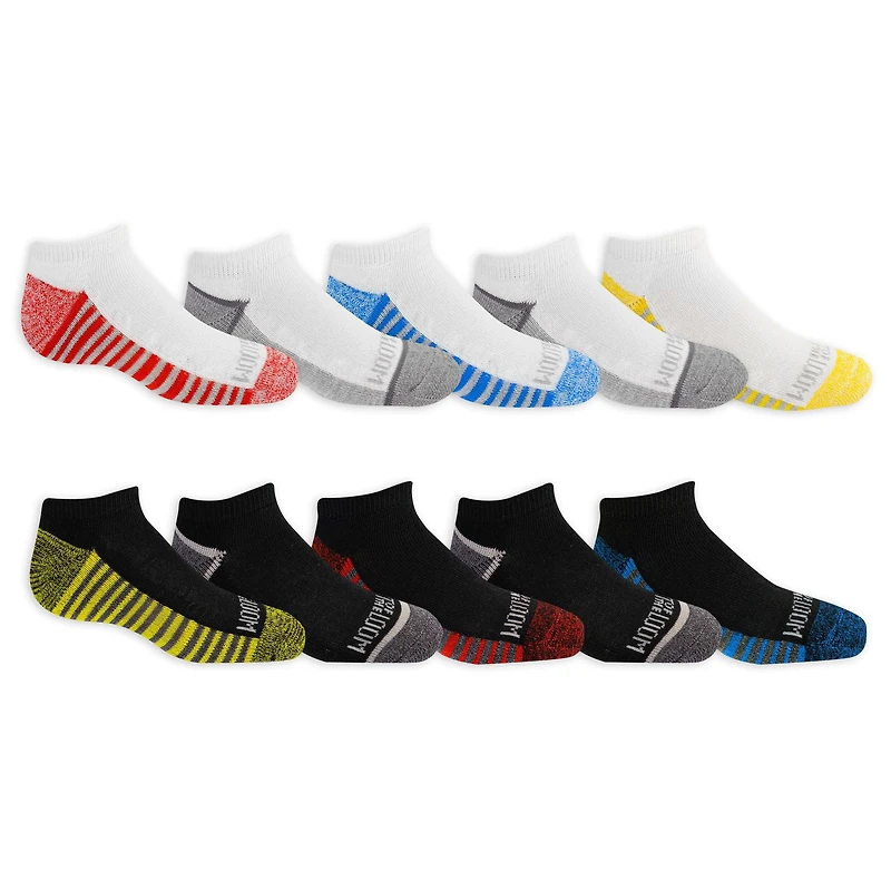 Fruit of the Loom Boys No Show Socks -10 Pack