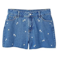 Short en denim décontracté avec broderies 3 po George pour femmes
