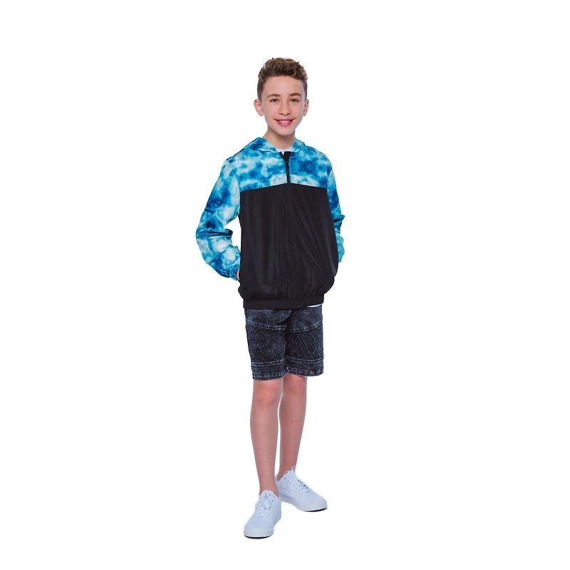Boys Mini Pop Kids Blue Waves Jacket