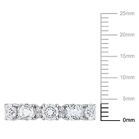 Bague d’anniversaire de Miabella avec 1-5/8 Carat PBT de topaze blanche en argent sterling