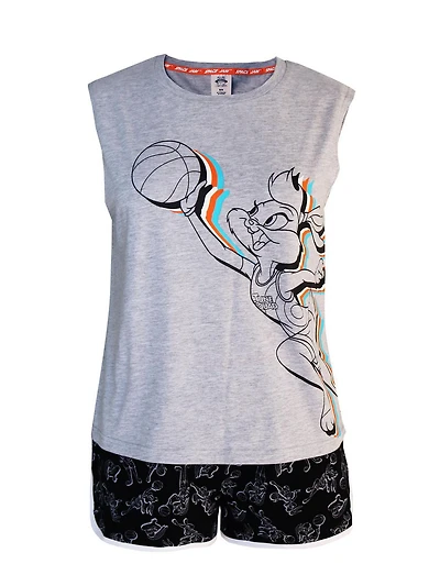 Space Jam two piece pajama set for ladies