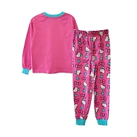 Ensemble de nuit 2 pièces noeud et étoiles Hello Kitty pour fille