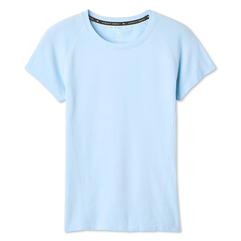 Athletic Works Women's Short-Sleeve Seamless T-Shirt