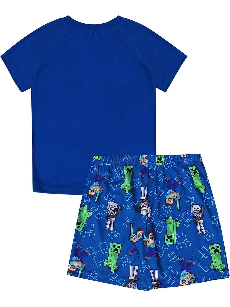 Minecraft Knit Sleep 2 Piece PJ set