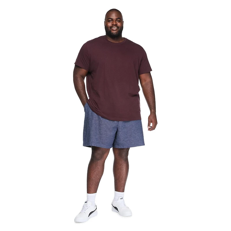 George Big Men's Linen-Blend Short