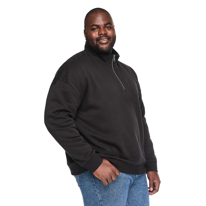 George Big Men's Quarter Zip Sweatshirt