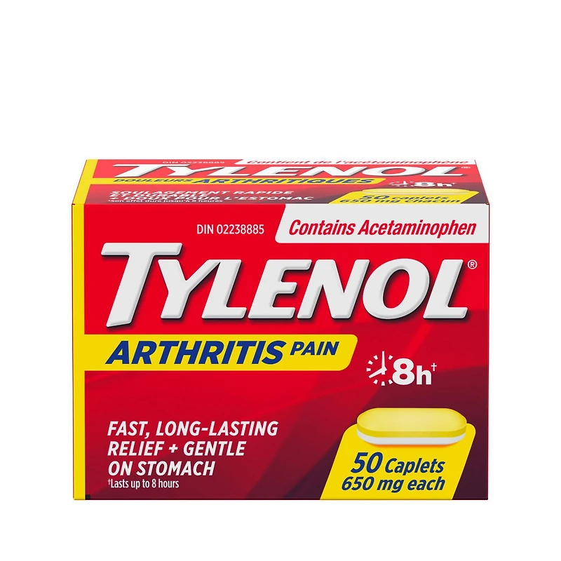 Tylenol Arthritis Pain Relief Acetaminophen 650mg Caplets, 50 Count
