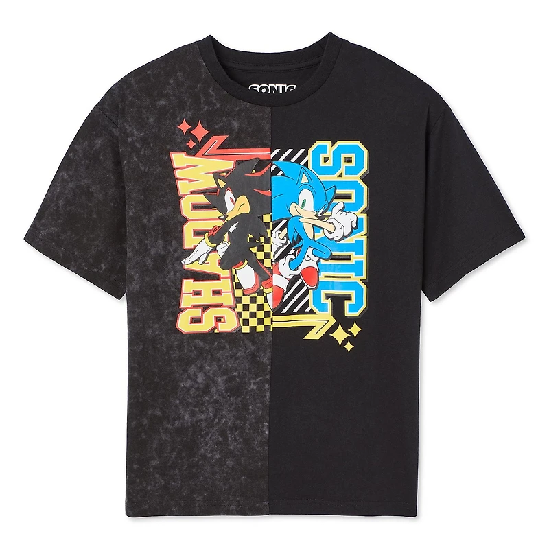 T-shirt à manches courtes Sonic le hérisson pour garçons