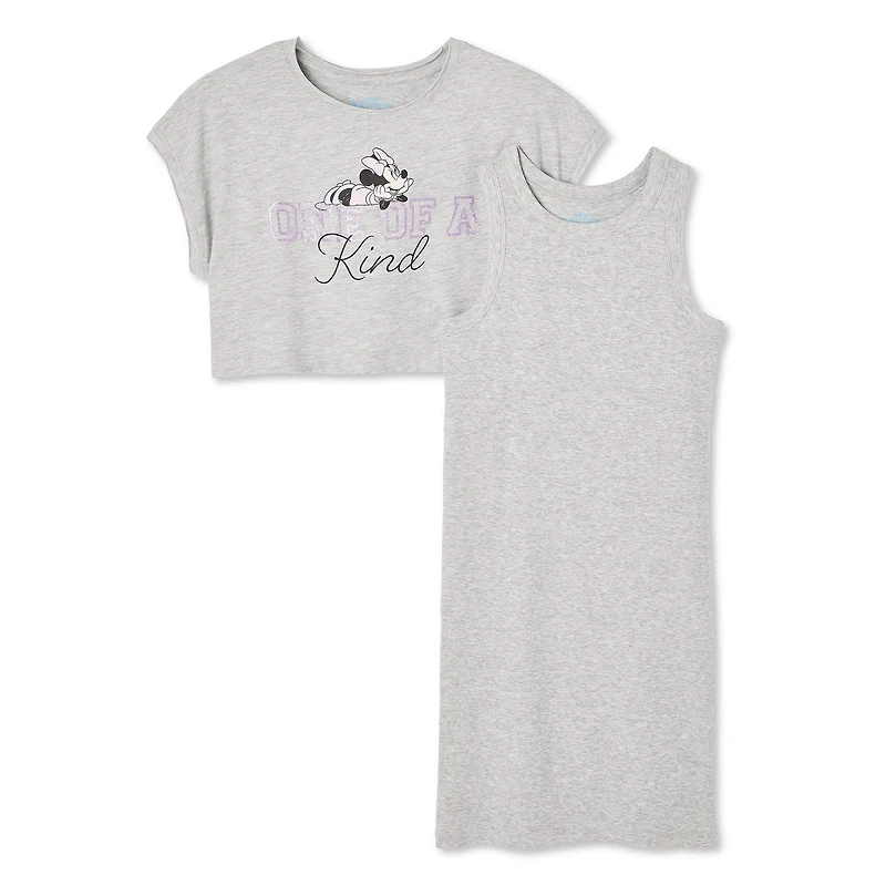 Disney Girls' Minnie Mouse Dress 2-Piece Set, Sizes XS-XL