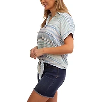 Jordache Women's Tie Front Shirt