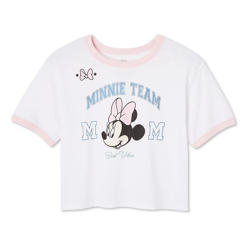 Disney Girls' Minnie Mouse Ringer Tee