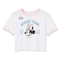 Disney Girls' Minnie Mouse Ringer Tee