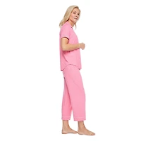 Iyla Women's Notch Collar Pajama 2-Piece Set