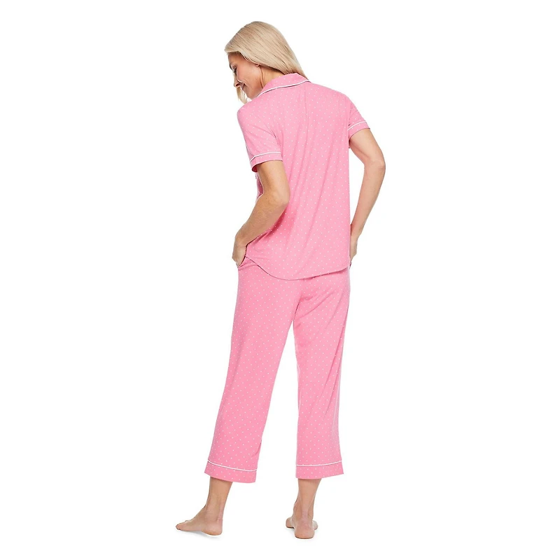 Iyla Women's Notch Collar Pajama 2-Piece Set