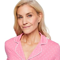 Iyla Women's Notch Collar Pajama 2-Piece Set