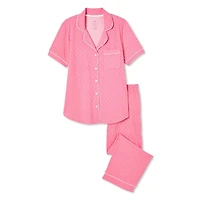 Iyla Women's Notch Collar Pajama 2-Piece Set