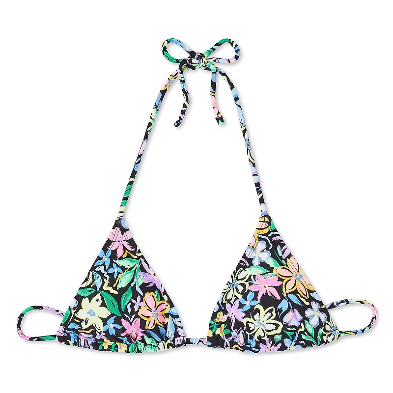 No Boundaries Women's String Bikini Top