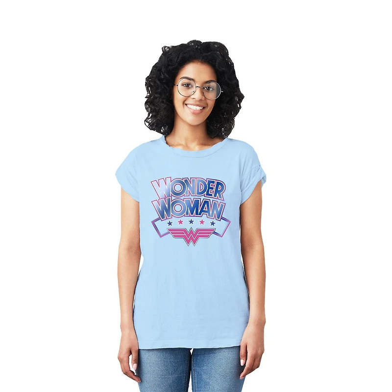 T-shirt à manches courtes Wonder Woman Hero pour femme