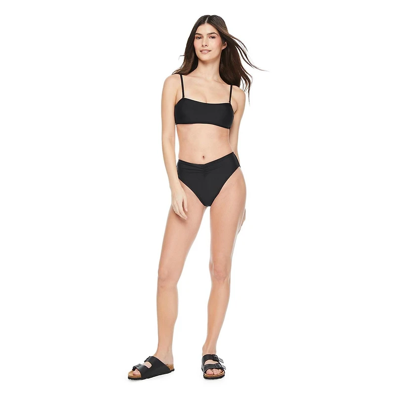 Bas de maillot bain taille haute No Boundaries pour femmes