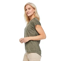 Iyla Women's Button Back Tee