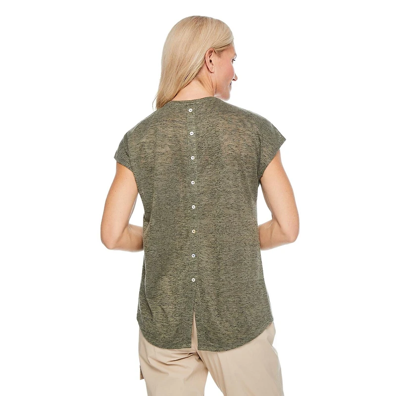 Iyla Women's Button Back Tee