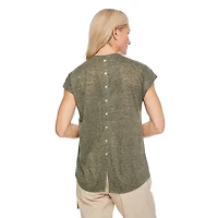 Iyla Women's Button Back Tee