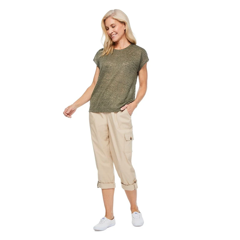 Iyla Women's Button Back Tee