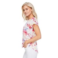 Iyla Women's Button Back Tee, Sizes S-XXL