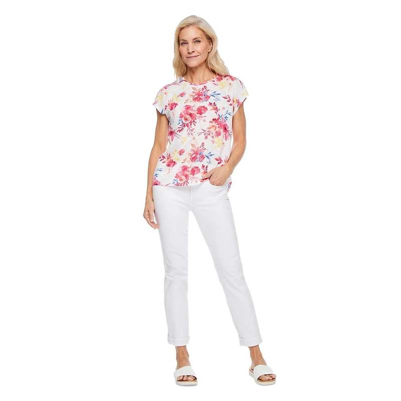 Iyla Women's Button Back Tee, Sizes S-XXL