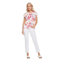 Iyla Women's Button Back Tee, Sizes S-XXL