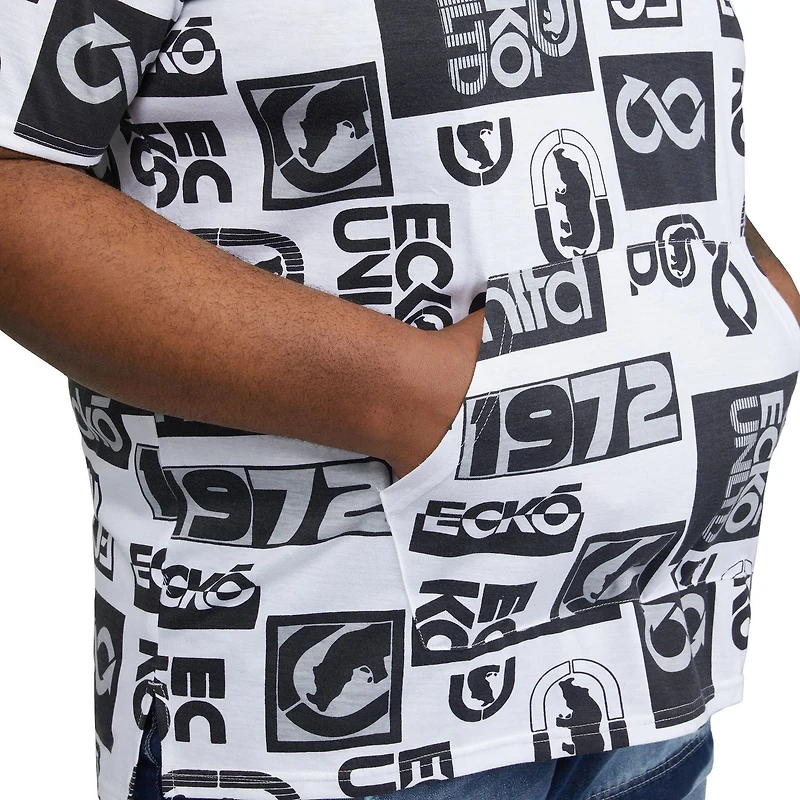Ecko UNLTD sweat à capuche à manches courtes pour hommes