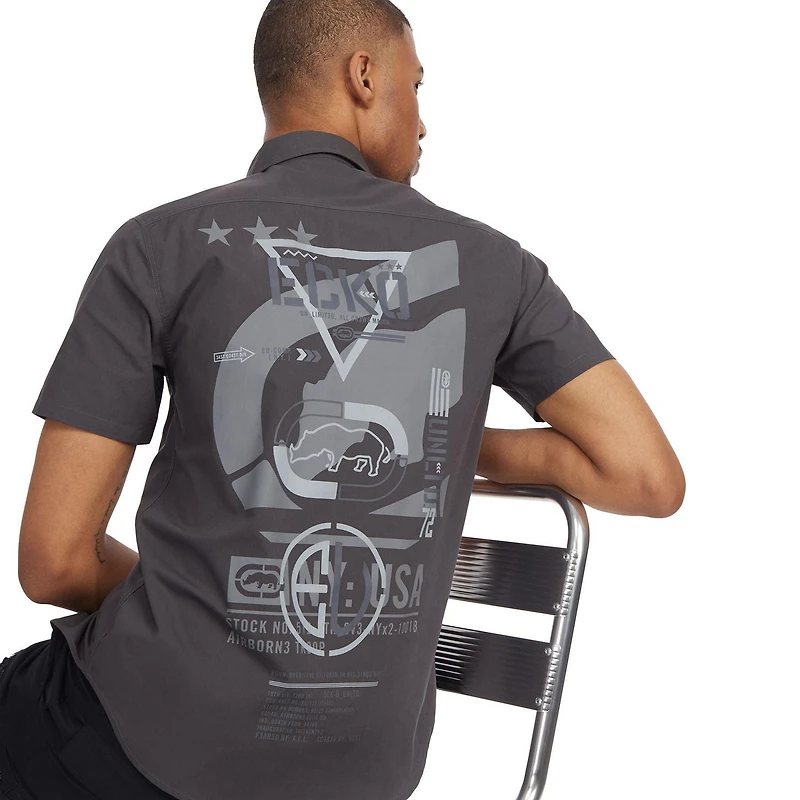 Ecko UNLTD chemise tissée à manches courtes pour hommes