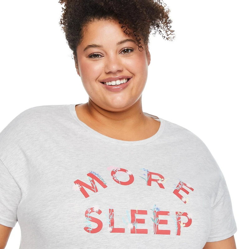 George Women's Plus Crew Neckline Nightshirt