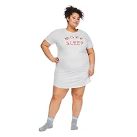 George Women's Plus Crew Neckline Nightshirt