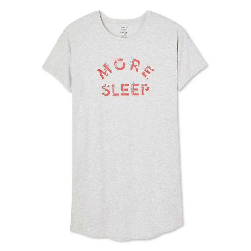 George Women's Plus Crew Neckline Nightshirt