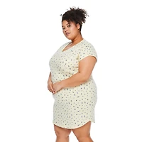 Chemise de nuit à encolure en V George Plus pour femmes